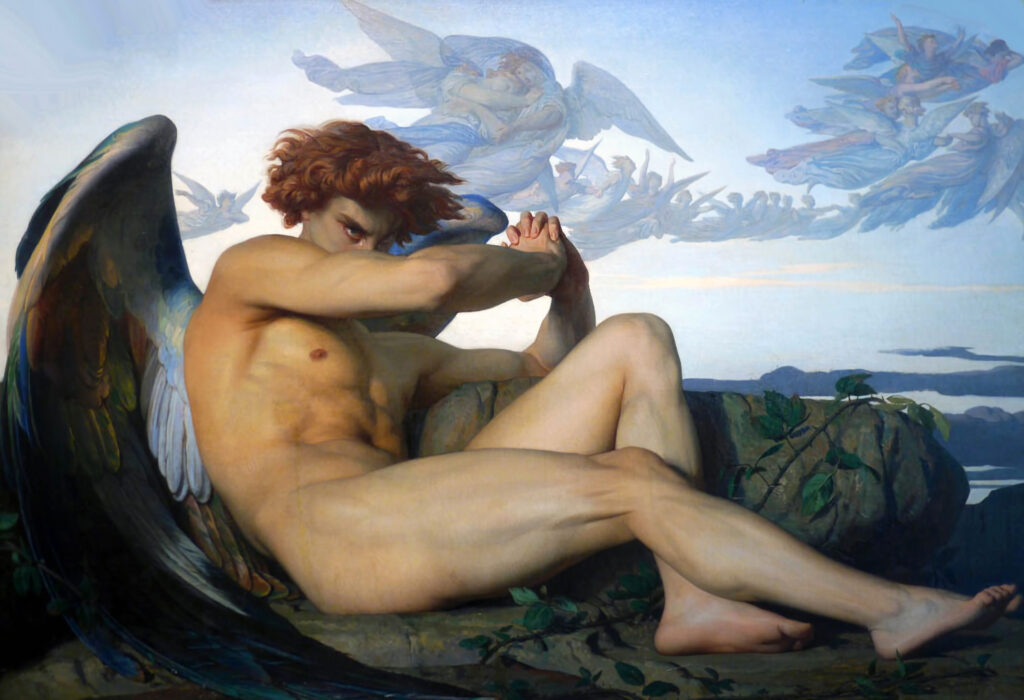 The Fallen Angel van Alexandre Cabanel